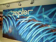 Интерьерная реклама «Zepter». Объемные буквы. Печать на обоях.